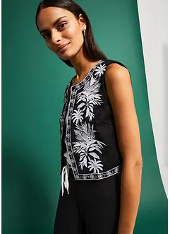 Gilet sans manches brodé, bonprix