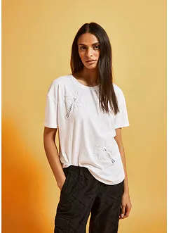 T-shirt avec détail en dentelle, bonprix