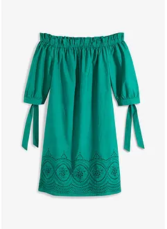 Off-Shoulder-Kleid aus reiner Baumwolle, bonprix