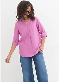Leinen-Bluse, 3/4-Arm, bonprix