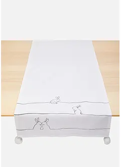 Chemin de table à motif de Pâques en coton, bonprix