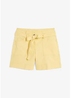 Twill-Shorts mit Bindegürtel, bpc bonprix collection