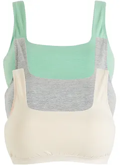 Bustier mit Bio-Baumwolle ​(3er Pack), bonprix