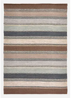 Tapis kilim à rayures dans des tons naturels, bonprix