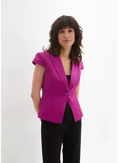 Kurzarm Blazer aus Baumwollsatin, bonprix