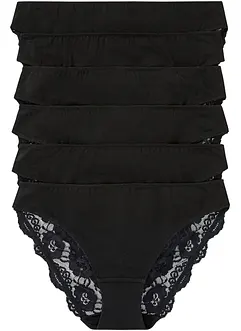 Slip (6er Pack)  mit Spitze, bonprix