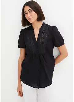Bluse mit Lochstickerei, bonprix
