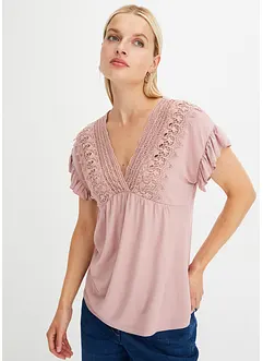 Shirt mit Spitze, bonprix