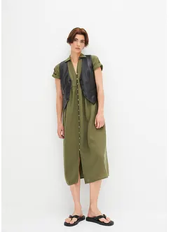 Blusenkleid im Leinenlook, bonprix