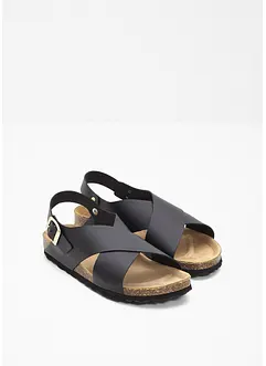 Sandales en cuir, bonprix