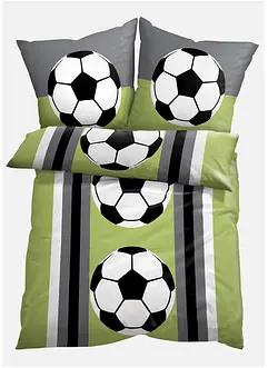 Parure de lit avec ballons de foot, bonprix