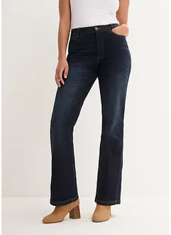 Jean Bootcut, taille haute et élastiquée, bonprix