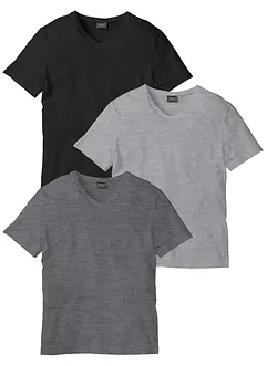 T-Shirt mit V-Ausschnitt (3er Pack), bonprix