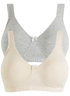 Minimizer T-Shirt BH ohne Bügel mit Bio-Baumwolle (2er Pack), bonprix