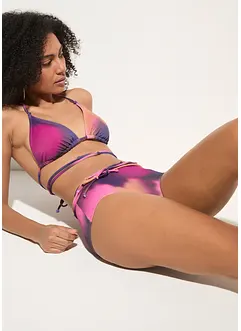 Haut de bikini triangle avec polyamide recyclé, RAINBOW