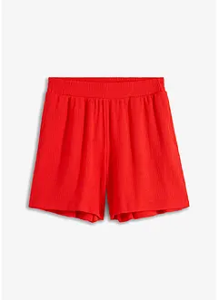 Shorts mit hohem Bund aus Strukturjersey, bonprix