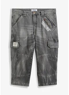 Jean 3/4 avec poches cargo, Loose Fit, John Baner JEANSWEAR