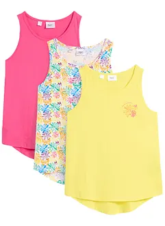 Lot de 3 tops fille en jersey de coton, bonprix