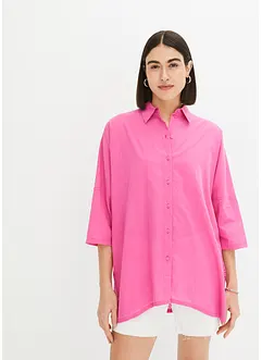 Oversize-Bluse mit Rückteil aus Spitze, bonprix