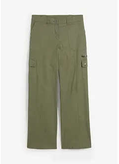 Cargo Jeans aus Baumwolle, Mid Waist, bonprix