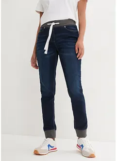 Jean Boyfriend, taille mi-haute élastiquée, bonprix