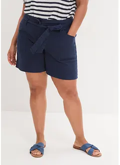 Short en twill avec ceinture à nouer, bpc bonprix collection