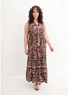 Maxi Web-Kleid mit Bordürendruck, bonprix