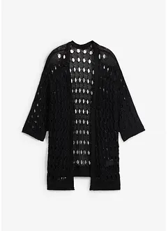 Ajour-Strickjacke mit Glitzergarn, bonprix