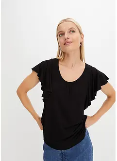 Shirt mit Volant-Ärmel, bonprix