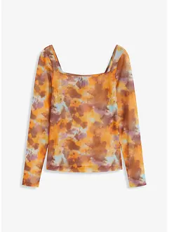 Transparentes Cropped Batik Shirt, bonprix