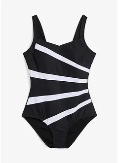 Maillot 1 pièce sculptant, maintien fort, à empiècements, bonprix