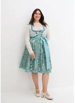 Dirndl mit Pailletten Schürze (2-tlg.Set), bonprix