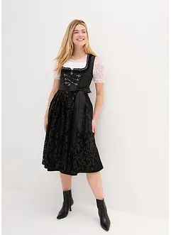 Dirndl mit Pailletten Schürze (2-tlg.Set), bonprix