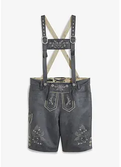 Regular Fit Trachten-Hose aus Lederimitat, bonprix