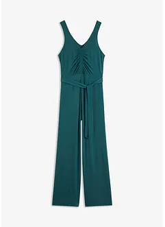 Jersey-Jumpsuit mit Raffung, bonprix