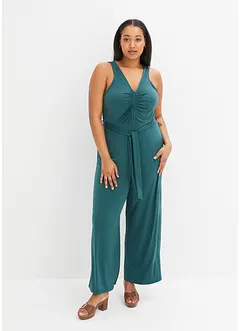 Jersey-Jumpsuit mit Raffung, bonprix