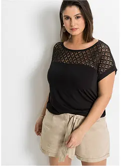 Shirt mit Spitze, bonprix