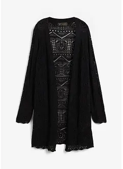 Ajour Longstrickjacke, bonprix