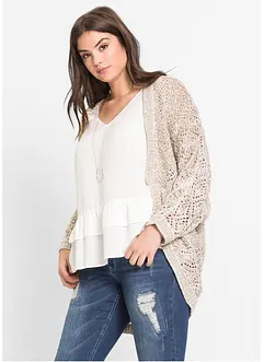 Gilet en grosse maille, bonprix
