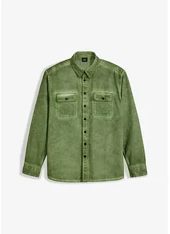 Chemise aspect délavé, 100% coton, bonprix
