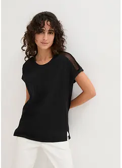 Lockeres Shirt mit Spitze, bonprix