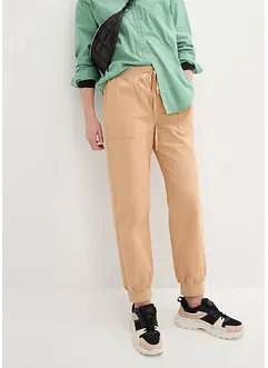 Pantalon jogger en twill, bonprix