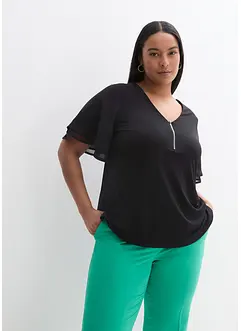 Shirt mit Chiffonärmeln, bonprix