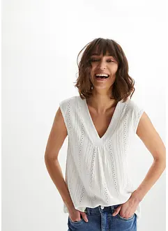 Top en broderie anglaise, bonprix
