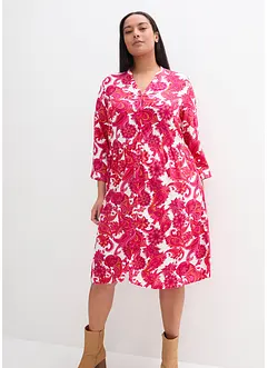 Hemdblusenkleid aus fließender Viskose, bonprix