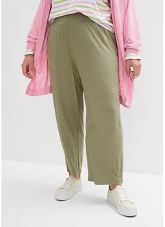 Lot de 2 pantalons 7/8 ample à taille haute et confortable, bonprix