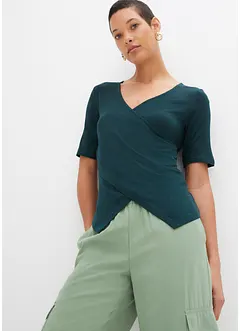 Shirt in Wickeloptik aus Viskose-Mix, bonprix