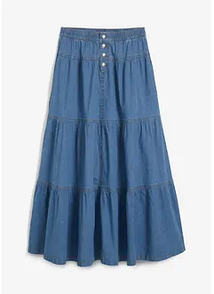 Jeans-Stufenrock, bonprix