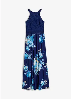 Sommer-Maxikleid mit Blumen-Print und Spitze, bonprix