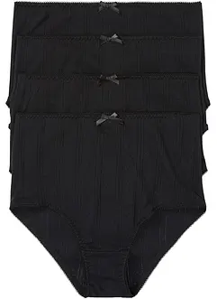 Taillenslip aus leichter Baumwolle (4er Pack), bonprix